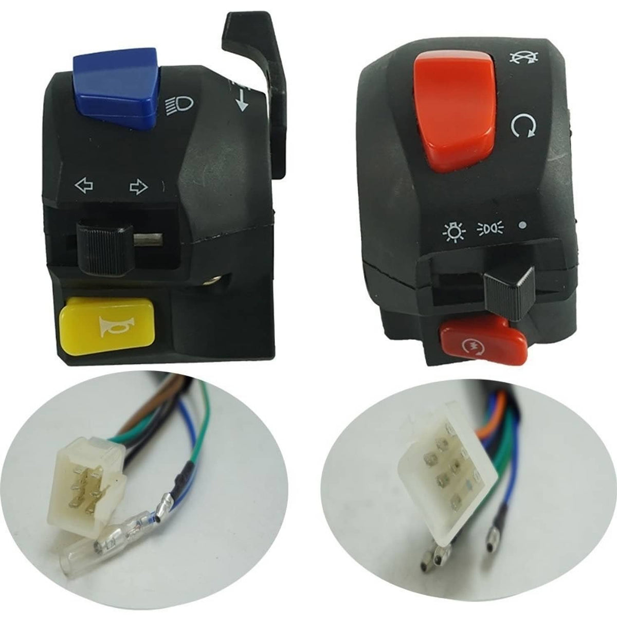 Bethesda Industrial 7/8" Motorcycle Handlebar Electrical  Control Switch for Horn Turn Signal Start