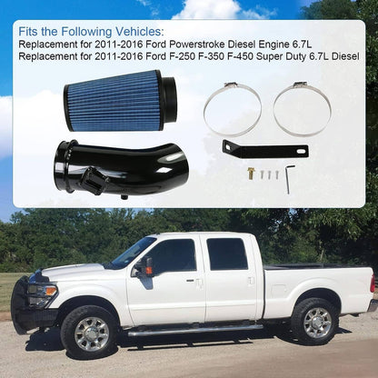 Bethesda Industrial 4" Oiled Cold Air Intake Kits For 2011-2016 Ford F250 Powerstroke Diesel 6.7L