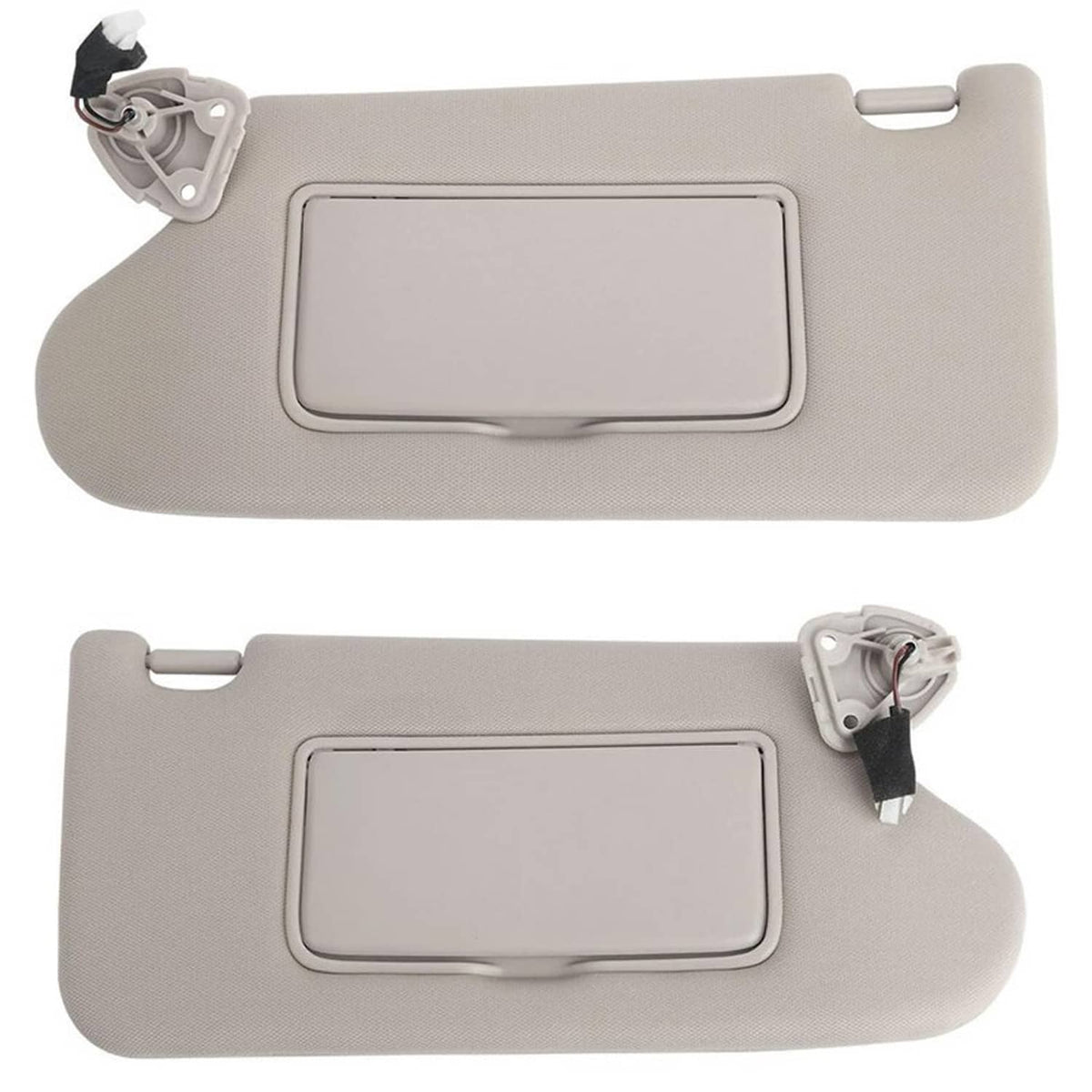 Bethesda Industrial New Pair Gray Sun Visors w/ Lighted Set For 2013-2018 Nissan Altima 2.5L 3.5L