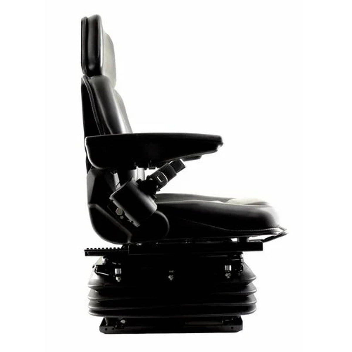 Bethesda Industrial Seat Assembly - Mechanical Suspension High Back Vinyl Black fits Case IH