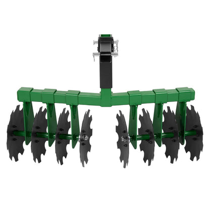 Bethesda Industrial Disc Harrow Plow 35" For ATVs UTVs Garden Tractors 2" Receiver Hitch W/ 8 Blades