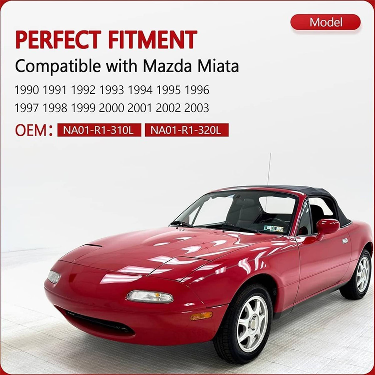 Bethesda Industrial Left & Right Soft Top Convertible Roof Latch Lock Set For 1990-2003 Mazda Miata