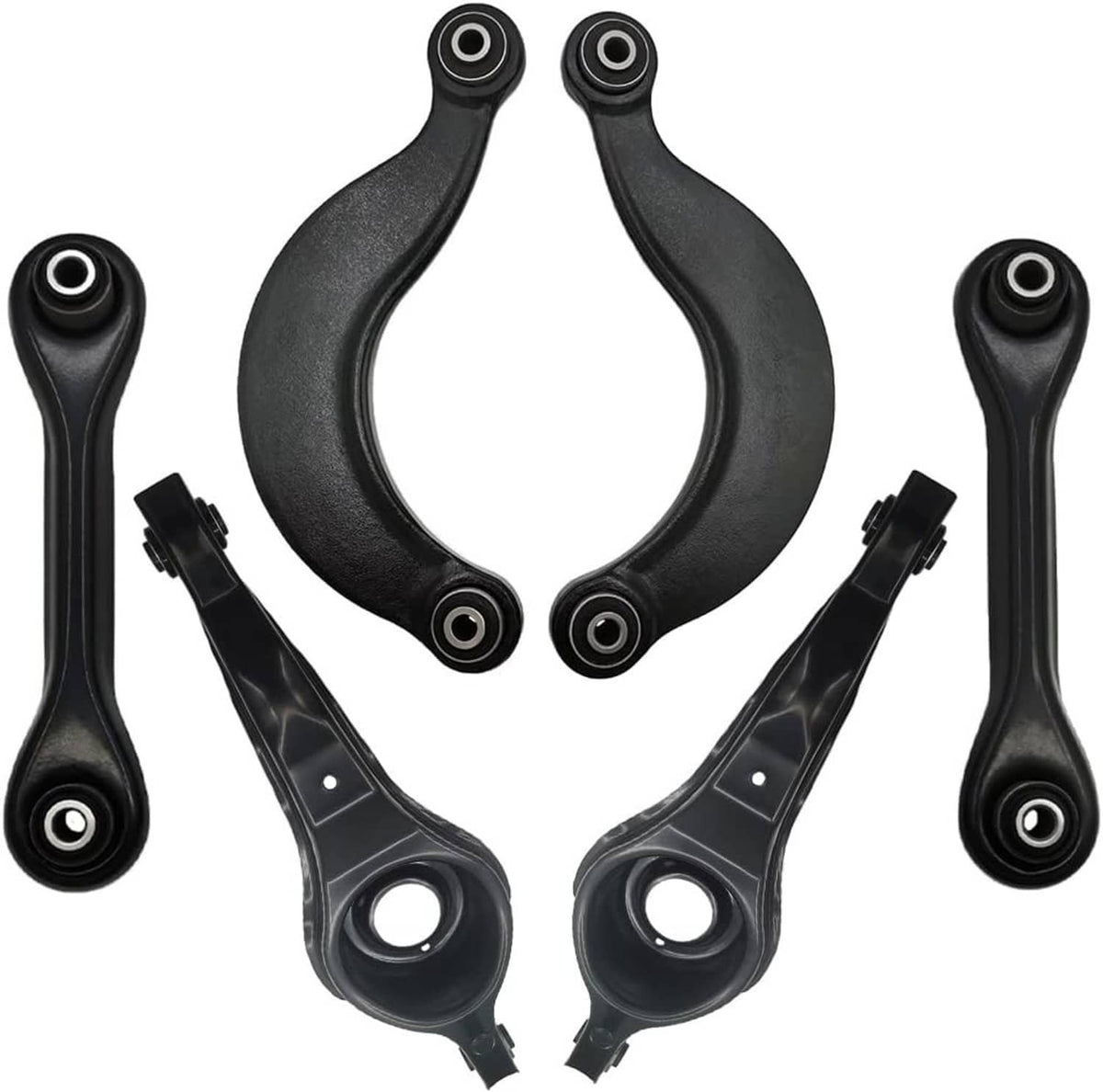 Bethesda Industrial 6Pcs New For 2007-2013 Mazda 3 Rear Upper Lower Suspension Control Arms Kit