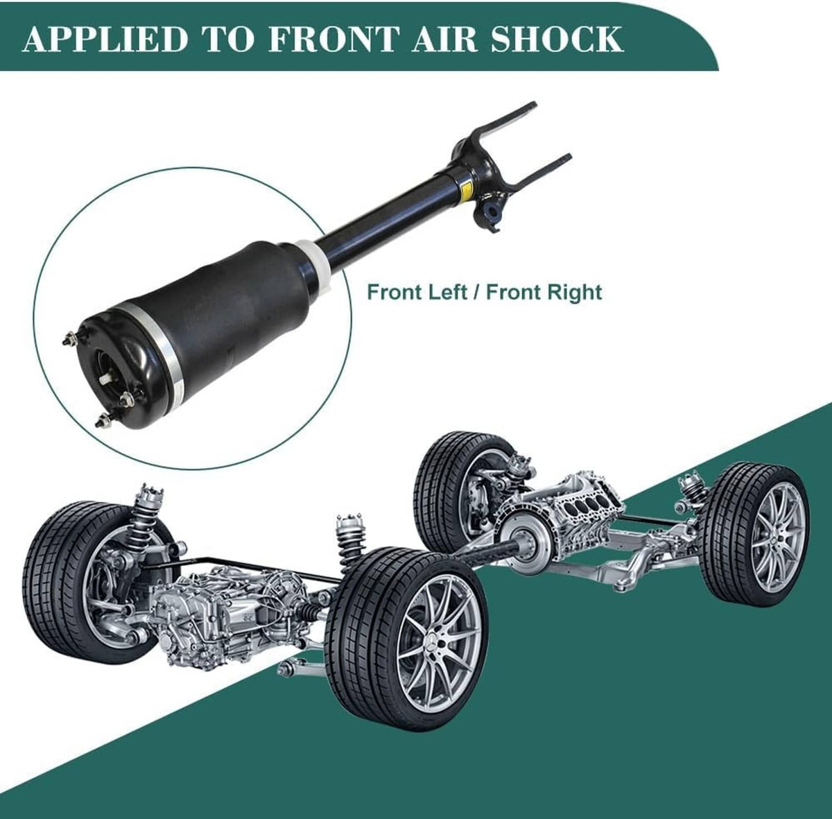 Bethesda Industrial Front Air Suspension Shock Strut 1643206113 for Mercedes W164 GL350 GL450 New