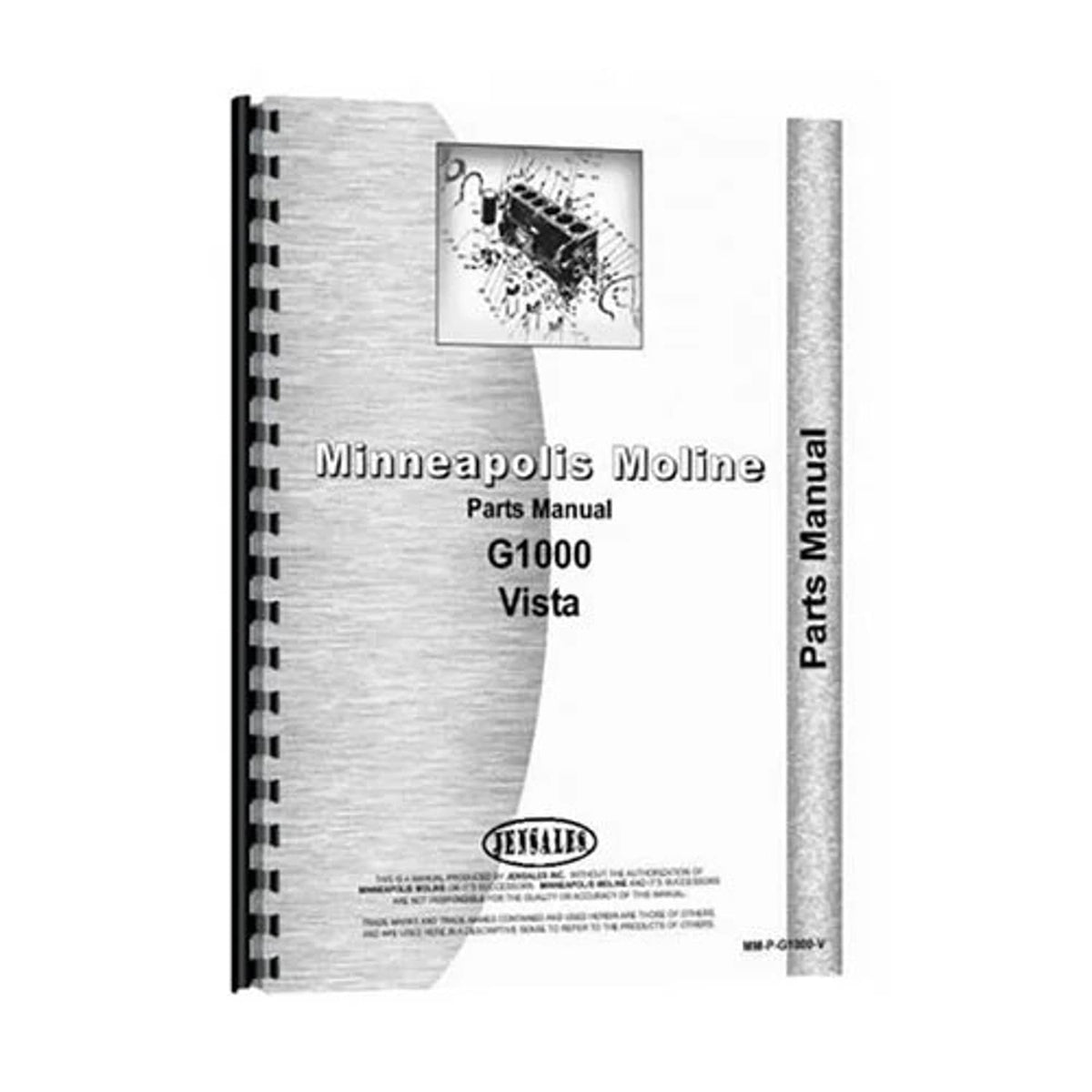 Bethesda Industrial Parts Manual fits Minneapolis Moline G1000 Vista
