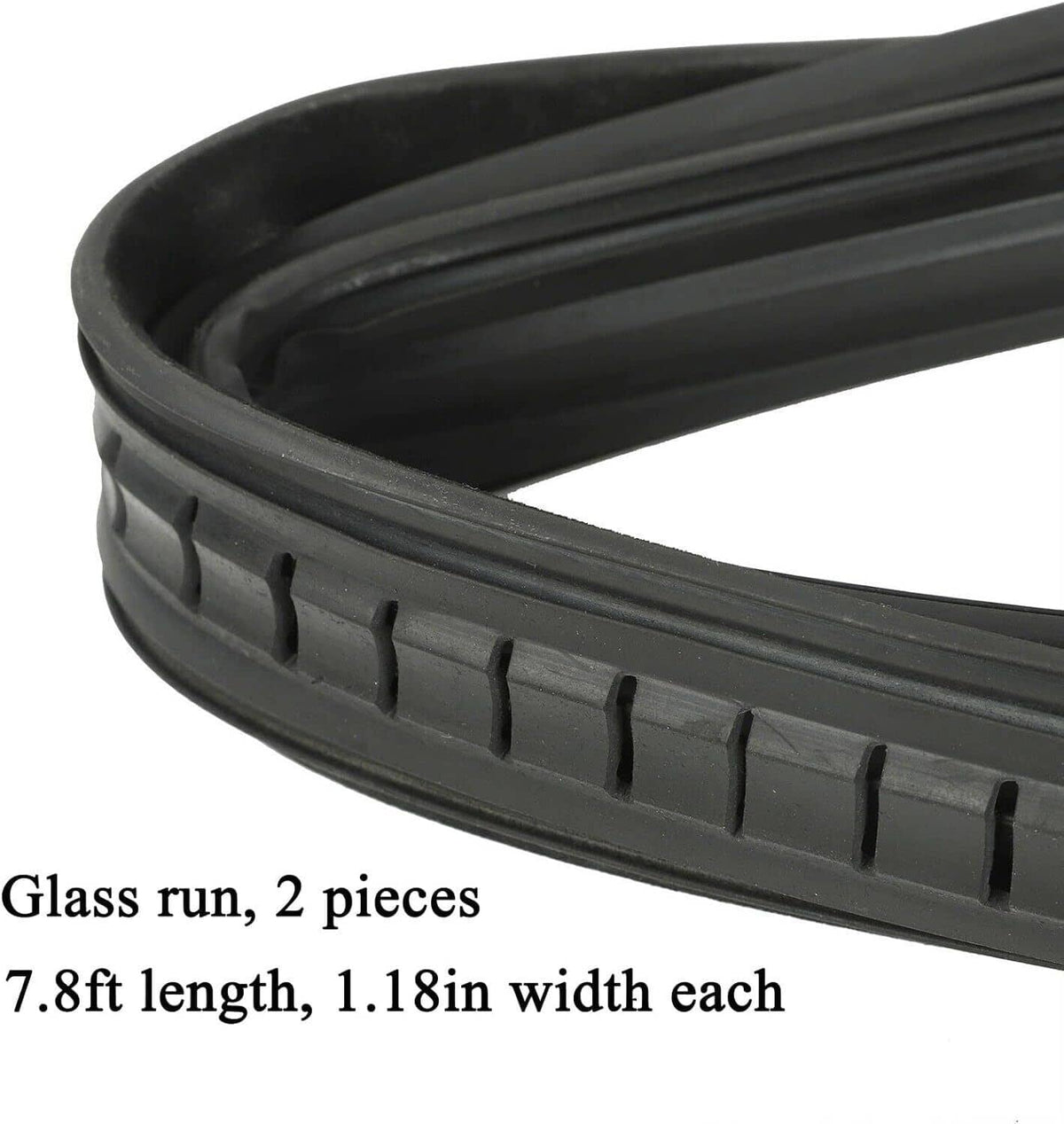 Bethesda Industrial Front Door Window Run Sweep Felts Weatherstrip Seals Kit for Chevy GMC Truck