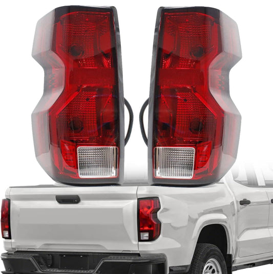 Bethesda Industrial Driver & Passenger Side Halogen Tail Lights w/ Bulb For 2023 2024 Chevy Colorado