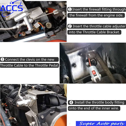 Bethesda Industrial Black 102MM Throttle Body with Position Sensors TPS IAC+Throttle Gas Cable Kits