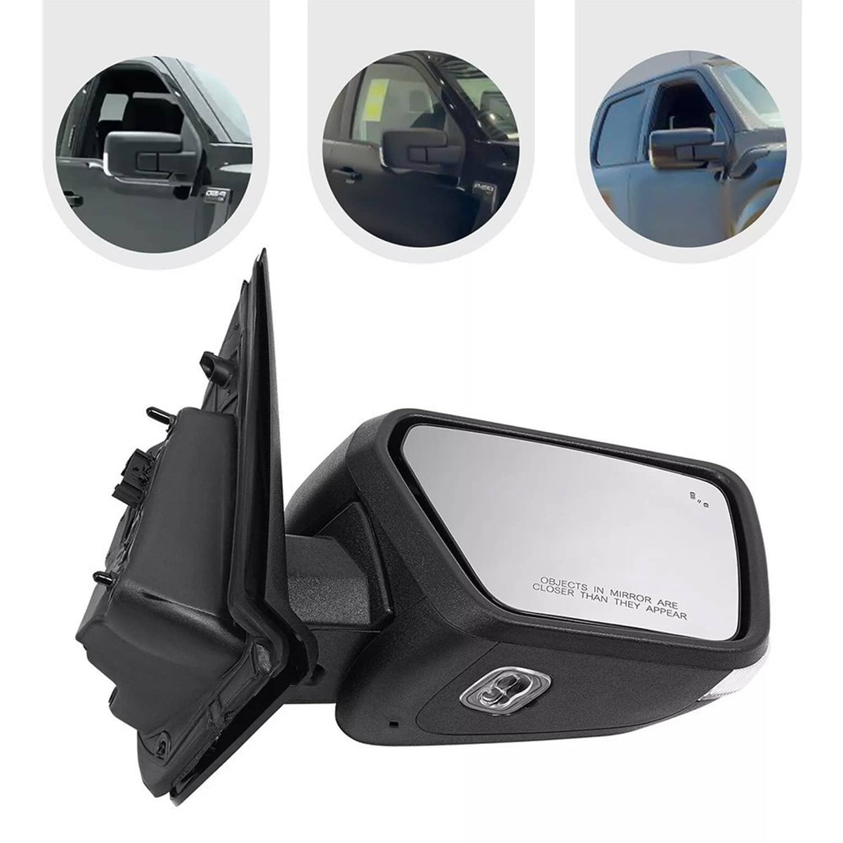 Bethesda Industrial For 2021-2023 Ford F150 Passenger Side Right Side Mirror Power Heated Blind Spot