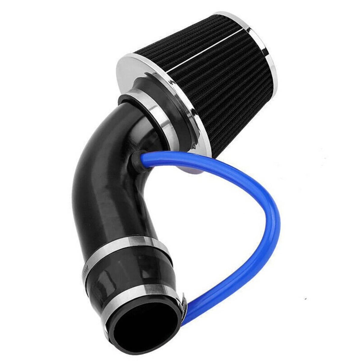 Bethesda Industrial Automotive 3" Universal Cold Air Intake Kit Induction Flow Pipe Kit Aluminium