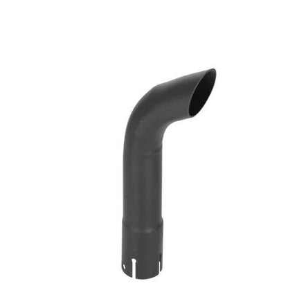 Bethesda Industrial Exhaust Stack - 1-3/4" x 12" Curved Black