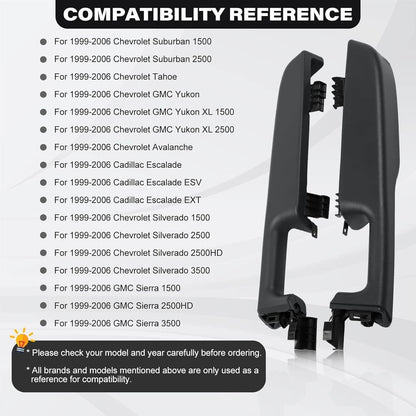 Bethesda Industrial Front Door Armrest Handle Left & Right For 99-06 GMC Yukon Chevy Suburban/Tahoe