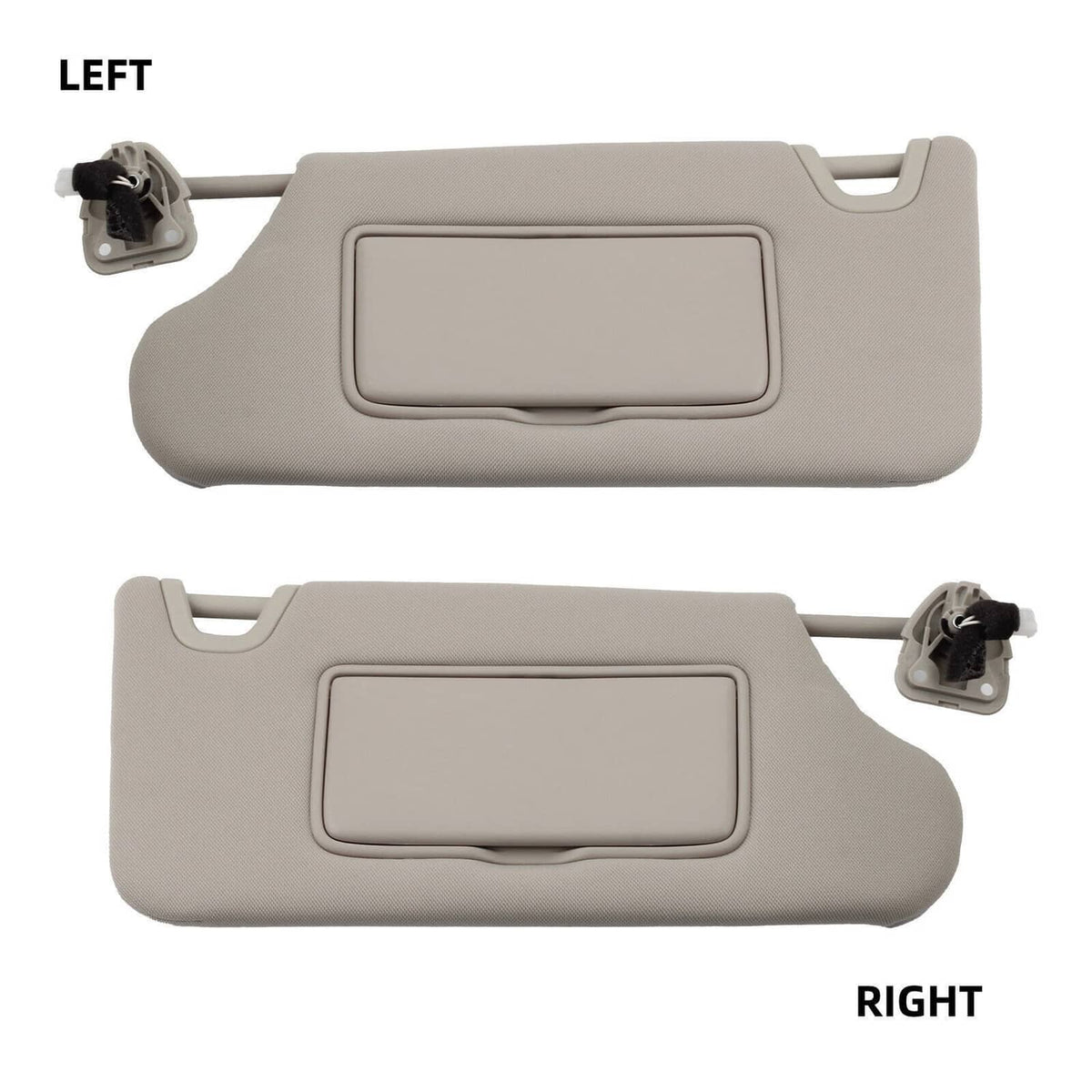 Bethesda Industrial New Pair Gray Sun Visors w/ Lighted Set For 2013-2018 Nissan Altima 2.5L 3.5L