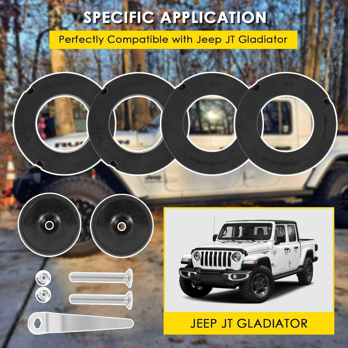 Bethesda Industrial 1155300 Front 1.5” Performance Spacer Leveling Kit for Jeep Gladiator 2020-2022