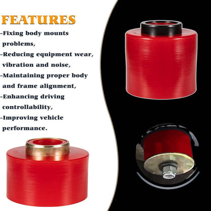 Bethesda Industrial New Body Cab Mount Bushing Kit 4.4123R for 80-98 Ford F150 F250 F350 Suspension