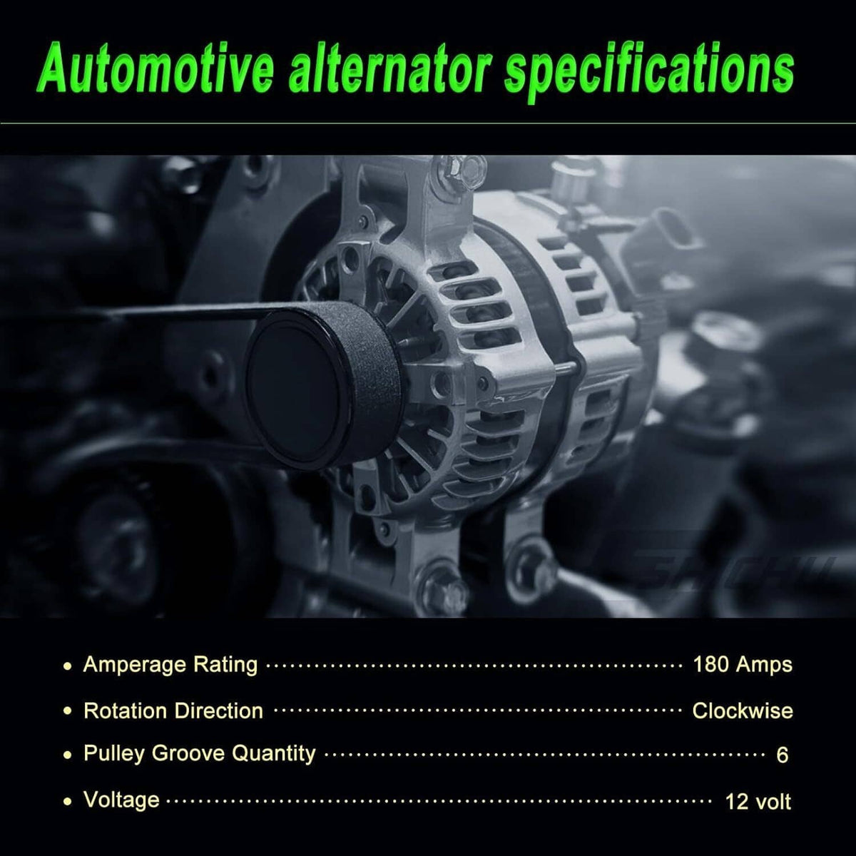 Bethesda Industrial Alternator For BMW 328i 2007-2013 328i xDrive 2009; 400-24214 400-24287 11301