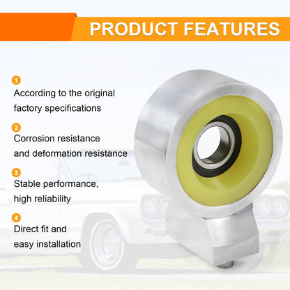 Bethesda Industrial Heavy Duty Aluminum Poly Driveshaft Carrier Bearing For 58-1964 Chevy Impala