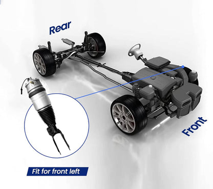 Bethesda Industrial Front Left Right Air Suspension Shock Struts For Porsche Cayenne 92A 2010-2018