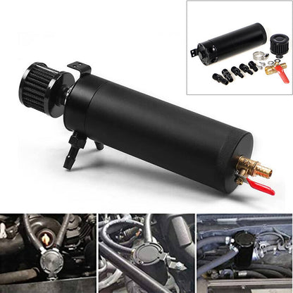 Bethesda Industrial 750ML Oil Catch Can Kit Oil Separator Large Baffled Reservoir Tank Universal New