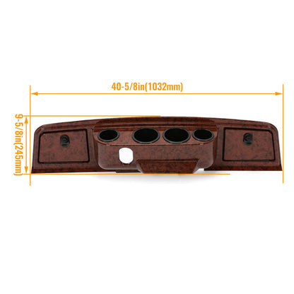 Bethesda Industrial For Yamaha G14 G16 G19 G22 Golf Cart Wood Grain Dash Assembly DashBoard Kit