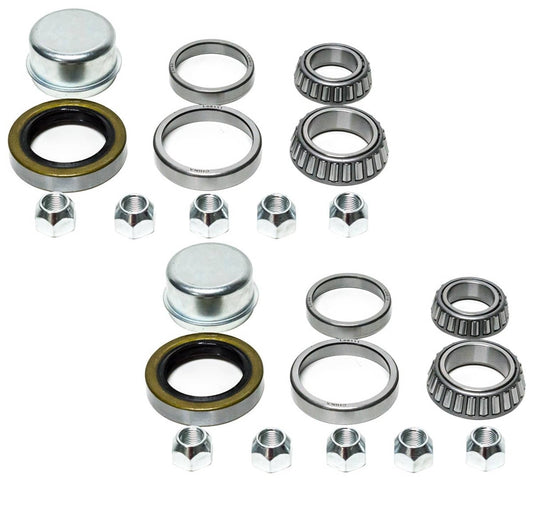 Bethesda Industrial (2) K2-100 3,500 3500 lb.Trailer Bearing Kit L44649/10 L68149/11 Bearings Seal