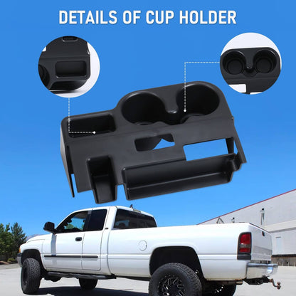 Bethesda Industrial Cup Holder Center Console Organizer For 1999 2000 2001 Dodge Ram 1500/2500/3500