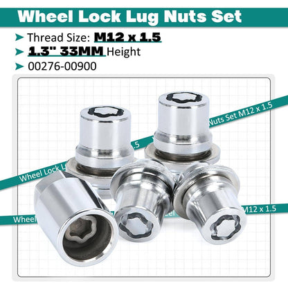 Bethesda Industrial Alloy Wheel Lock Lug Nut Set For Anti Theft For Toyota and Lexus 00276-00900