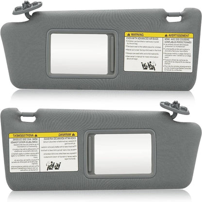 Bethesda Industrial Pair Sun Visor LH Driver & RH Passenger Side For 2005-2015 Toyota Tacoma Gray