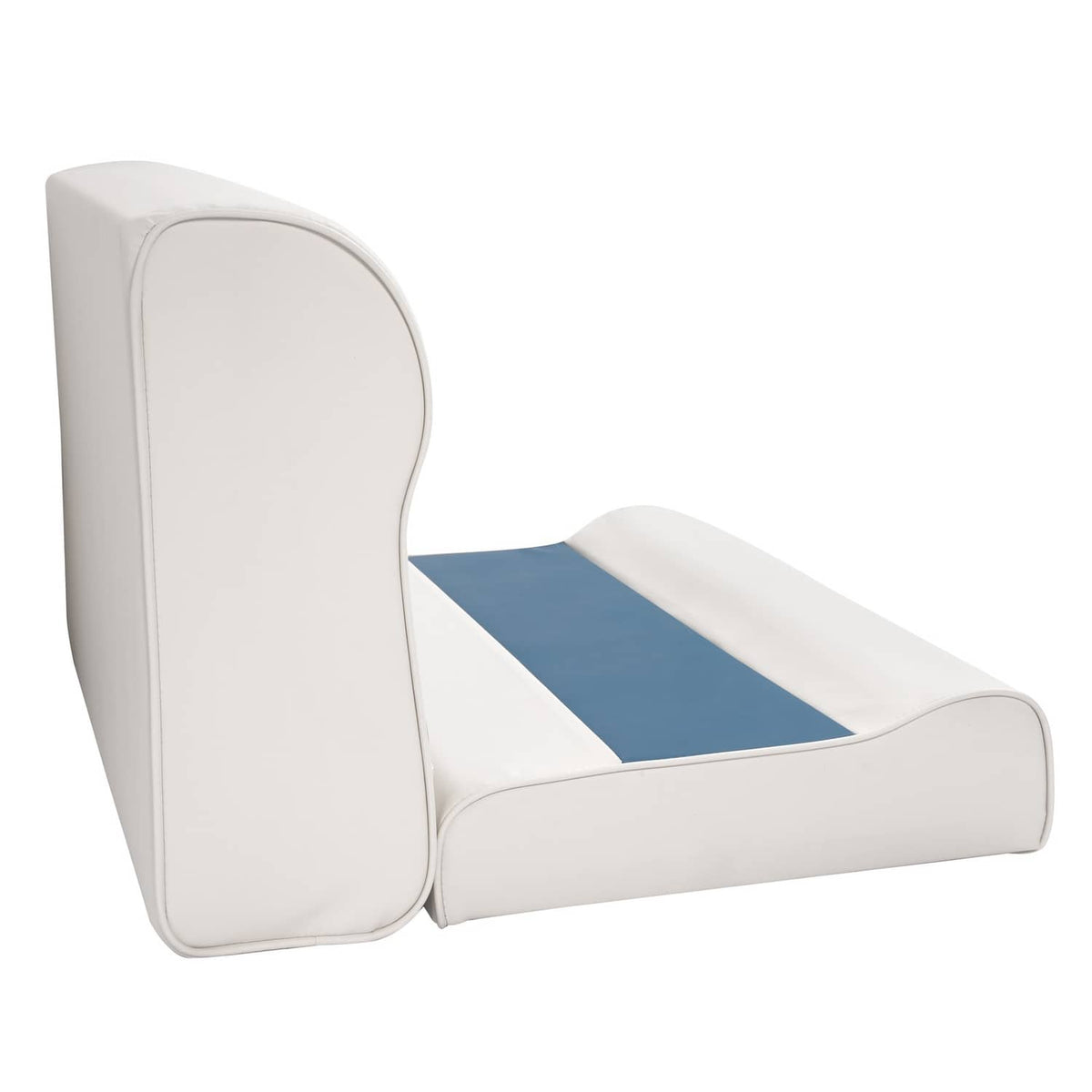 Bethesda Industrial #8WD95-1B-204 28" Pontoon Bench Seat Cushion Set Navy/White/Blue