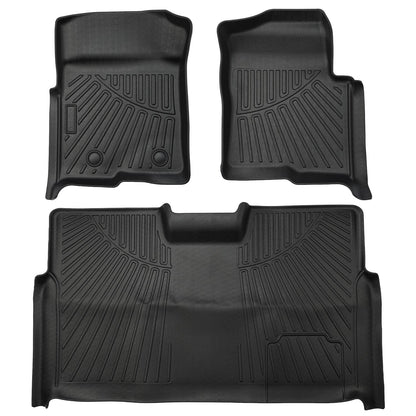 Bethesda Industrial Floor Mat for Ford F-150 SuperCrew/Crew Cab 2010 2011 2012 2013 2014 Bucket Seat