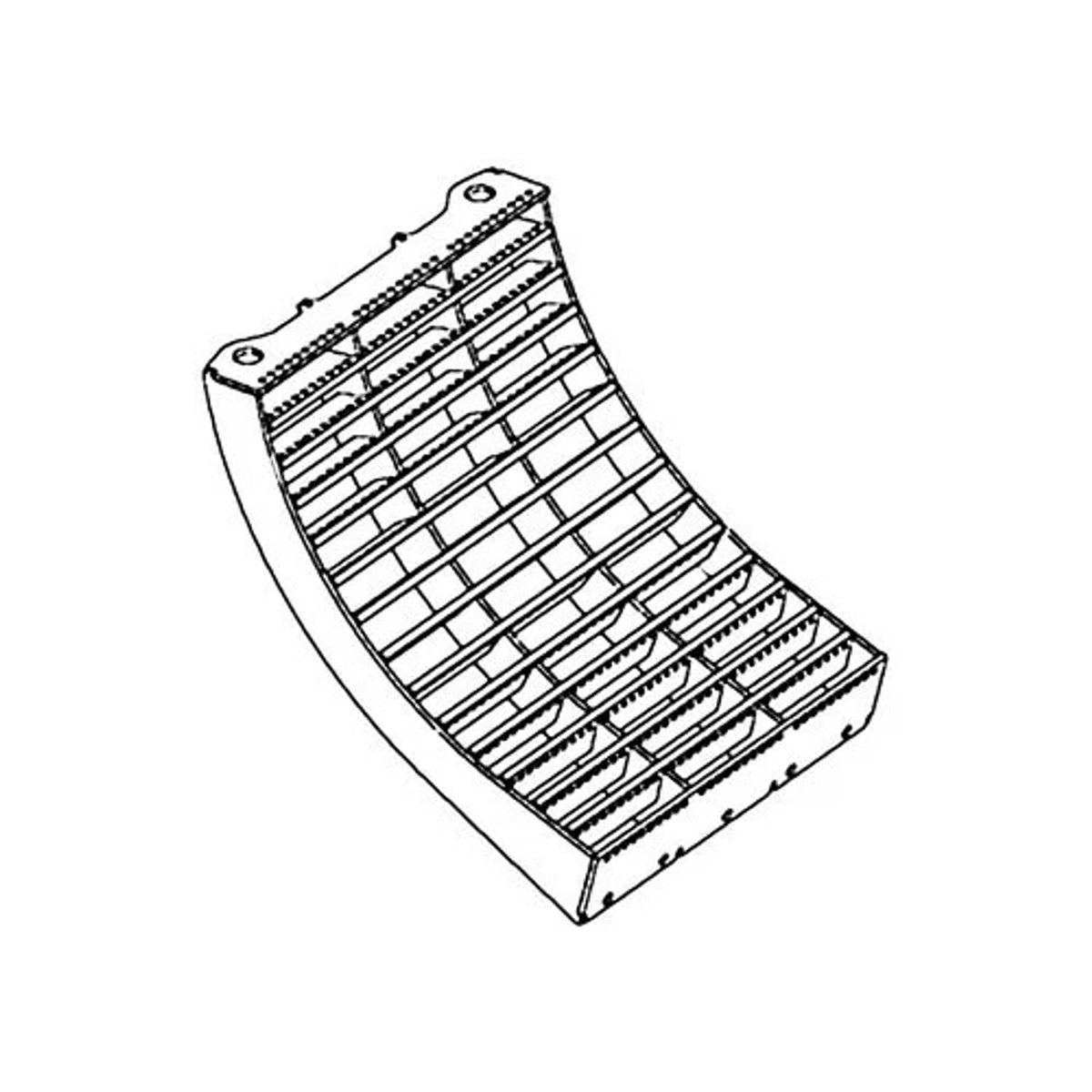 Bethesda Industrial Concave - Right Hand Skip Wire Corn/Bean fits Case IH 7120 8120 9120 87612841