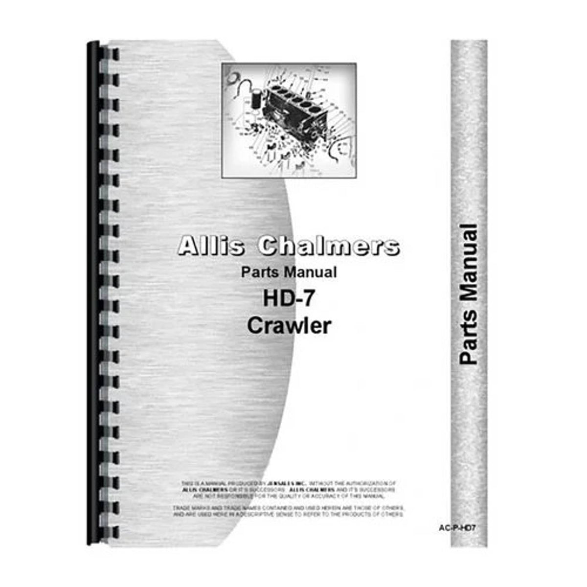 Bethesda Industrial Parts Manual fits Allis Chalmers HD7