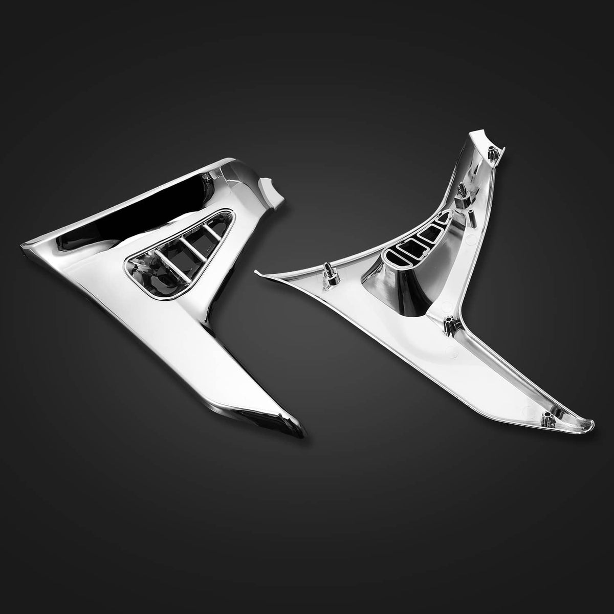 Bethesda Industrial For Honda GoldWing GL1800 01 2002-2011 Chrome Left + Right Parts Triangle Cover