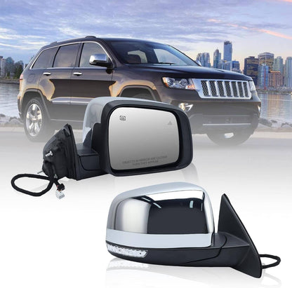 Bethesda Industrial Left Side Manual Fold Mirror Blind Spot For 11-22 Jeep Grand Cherokee 68236930AF