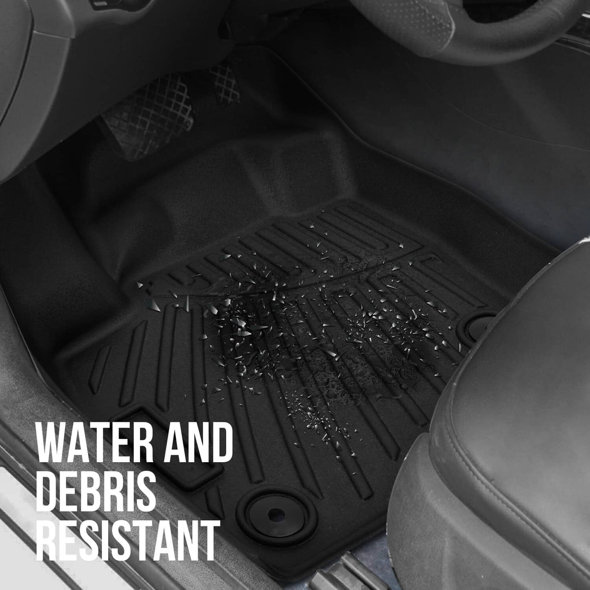 Bethesda Industrial All Weather 3D Floor Mats & Cargo Liner for 15-25 Ford Edge Waterproof TPE Liner