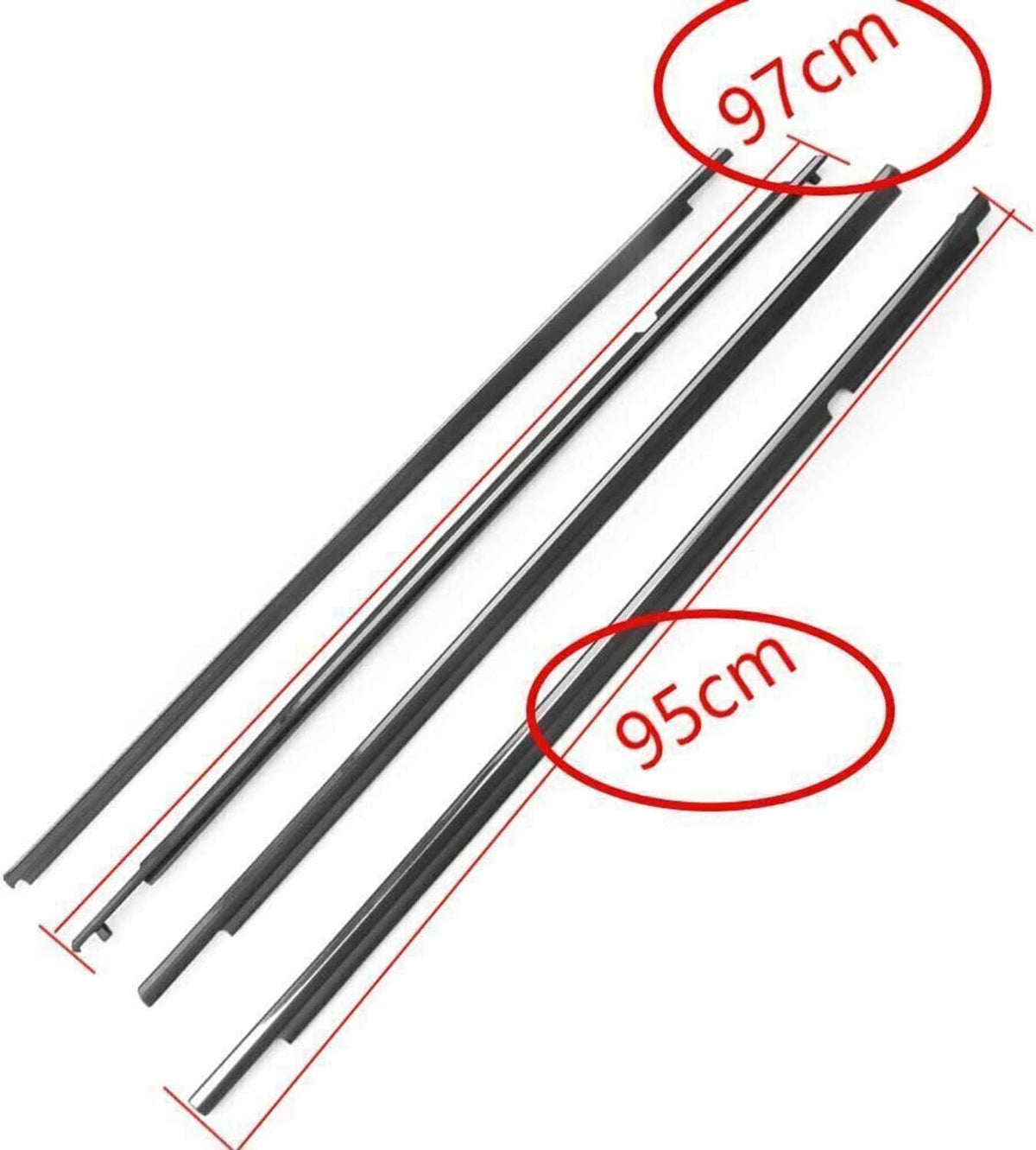 Bethesda Industrial 4Pcs Door Window Weatherstrips Belt Seal Moulding Trim For Toyota Corolla 09-12