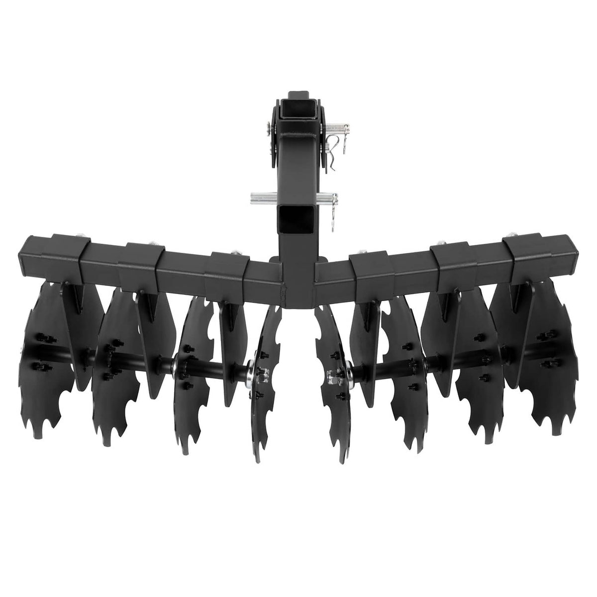Bethesda Industrial 34" Disc Plow Harrow w/ 2-inch Receiver Hitch 8-blade disc For Tractor ATV UTV