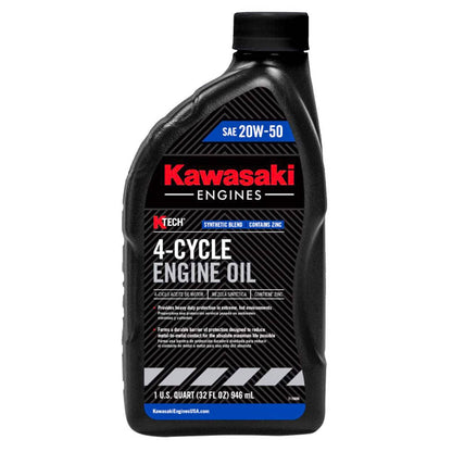 Bethesda Industrial 24PK Genuine OEM Kawasaki 20W50 Motor Engine Oil Quart 4-Cycle K-Tech 99969-6298