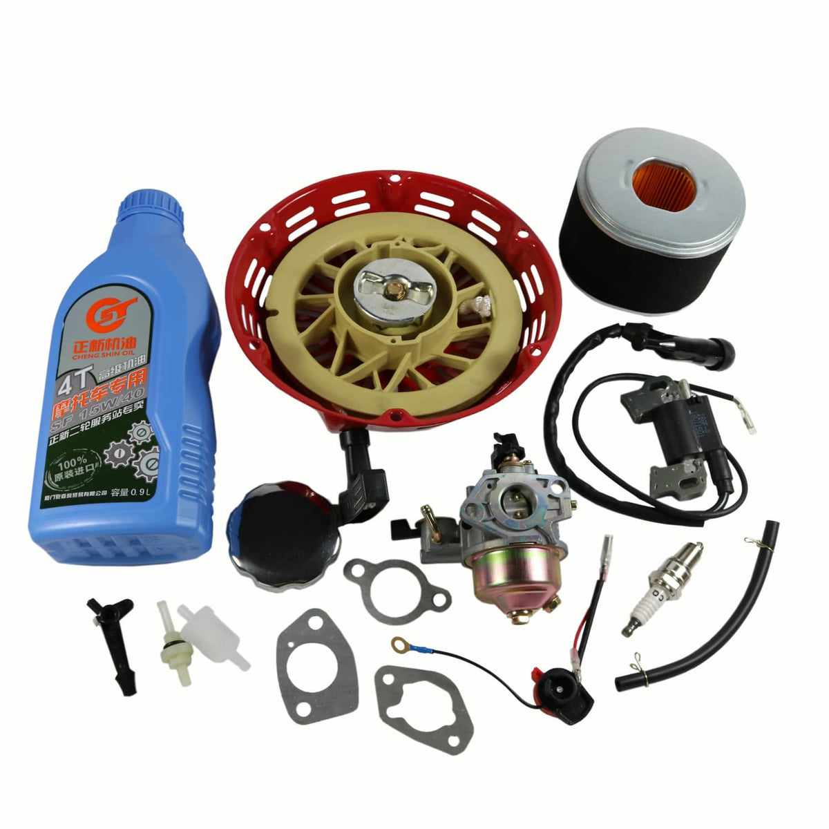 Bethesda Industrial For Honda GX270 GX240 Recoil Carburetor Spark Plug Ignition Coil Air Filter Kit