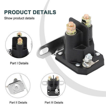 Bethesda Industrial New Lawn Mower Starter Solenoid Compatible for Trombe 030817 8321211210