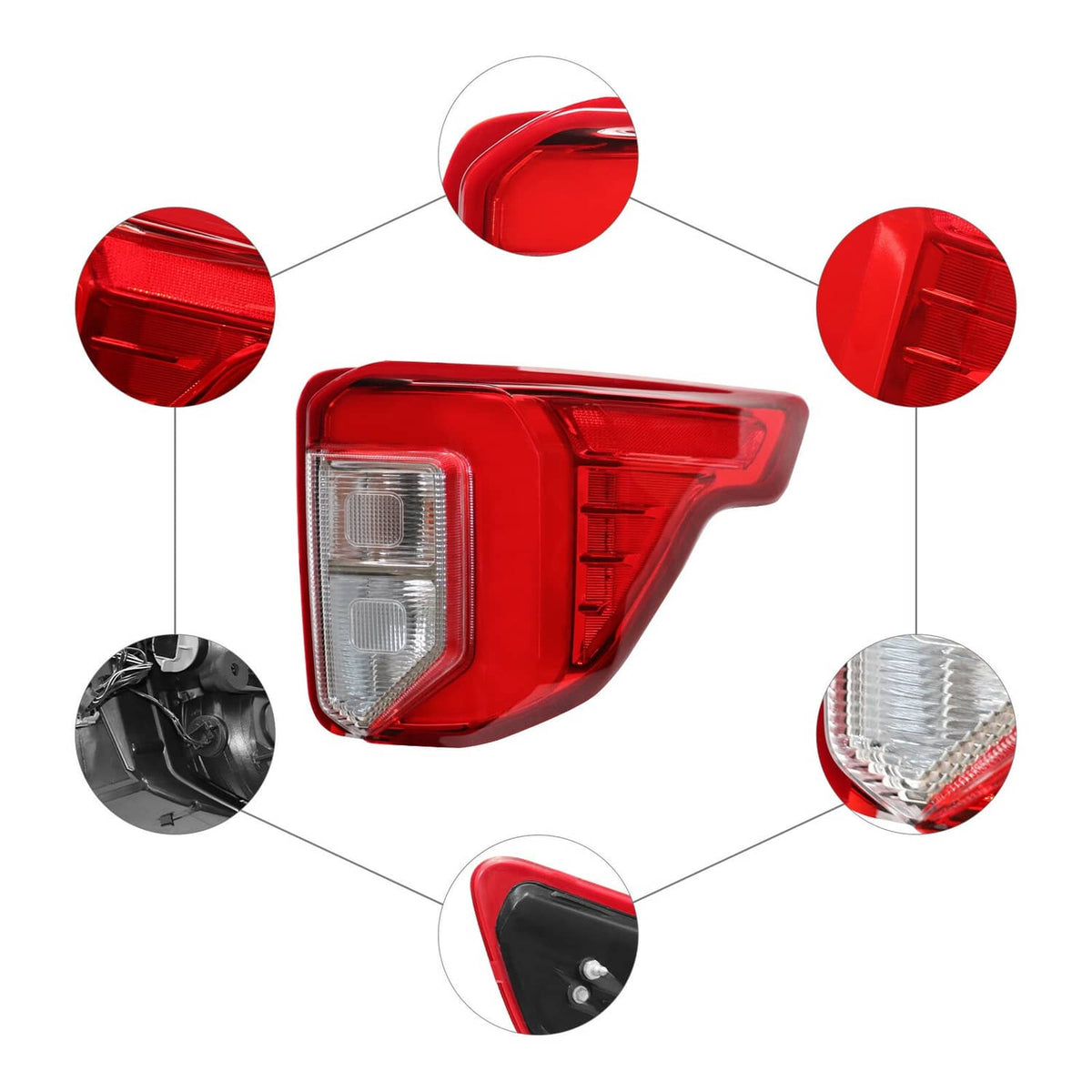 Bethesda Industrial Right Side LED Tail Light For Ford Explorer 2020-2022 Rear Lamp LB5Z13404F