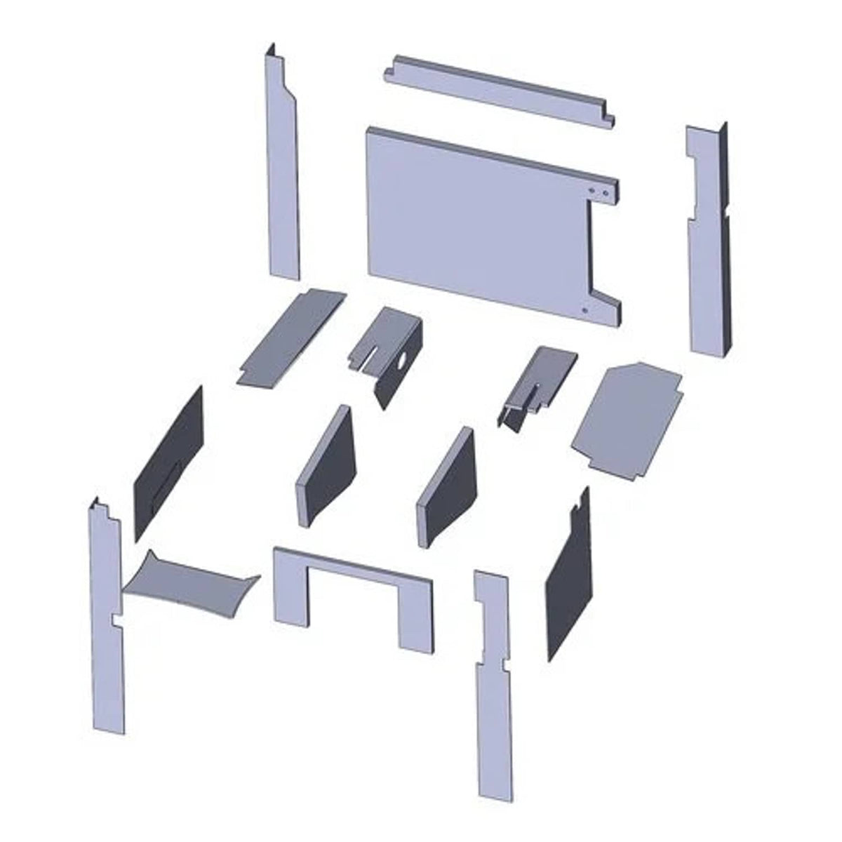 Bethesda Industrial Cab Foam Kit Black Basketweave Vinyl fits Versatile 835 855 875 895 935 945 950