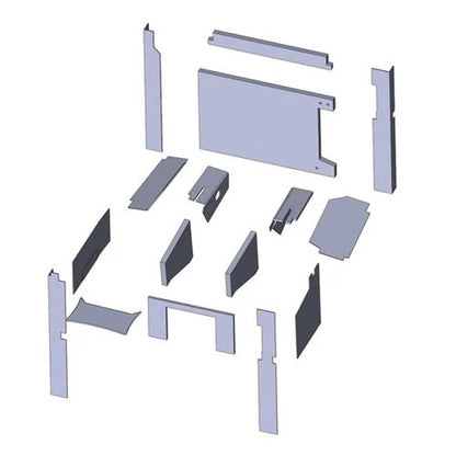 Bethesda Industrial Cab Foam Kit Black Basketweave Vinyl fits Versatile 835 855 875 895 935 945 950