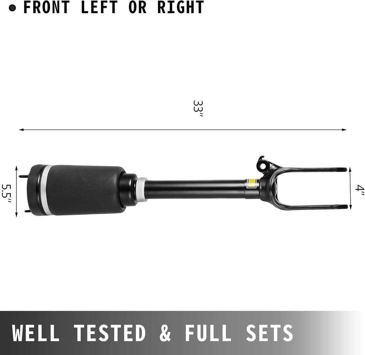 Bethesda Industrial Front Air Suspension Shock Strut 1643206113 for Mercedes W164 GL350 GL450 New