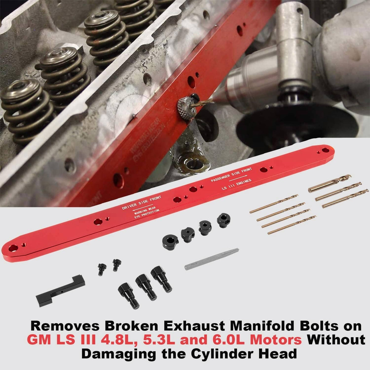 Bethesda Industrial 71400 Manifold Drill Template for GM /Chevy LSIII 4.8L, 5.3L & 6.0L Motors 99-07