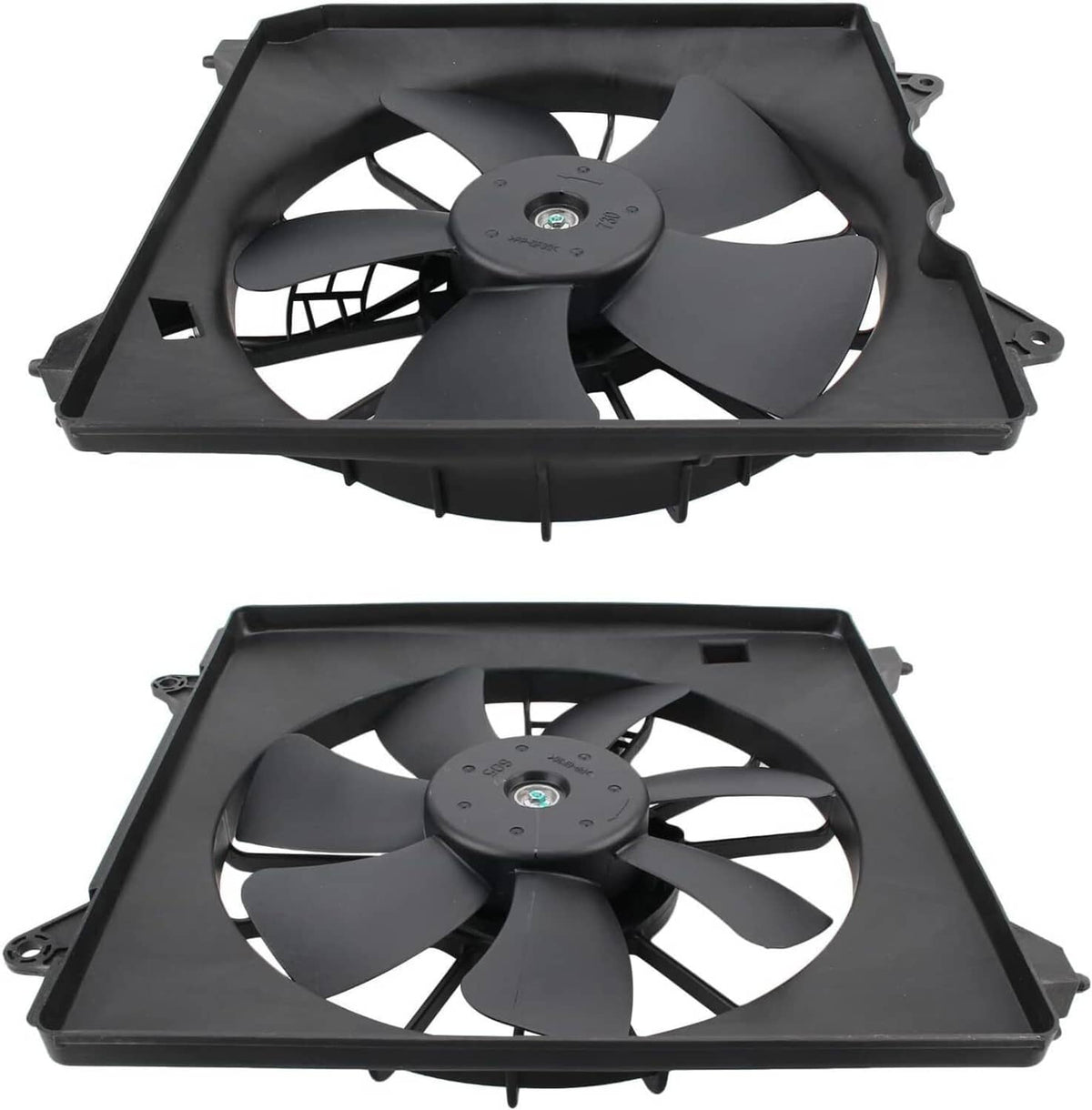 Bethesda Industrial 2PCS AC Condenser Radiator Cooling Motor Fan For 2013-2017 Honda Accord Touring
