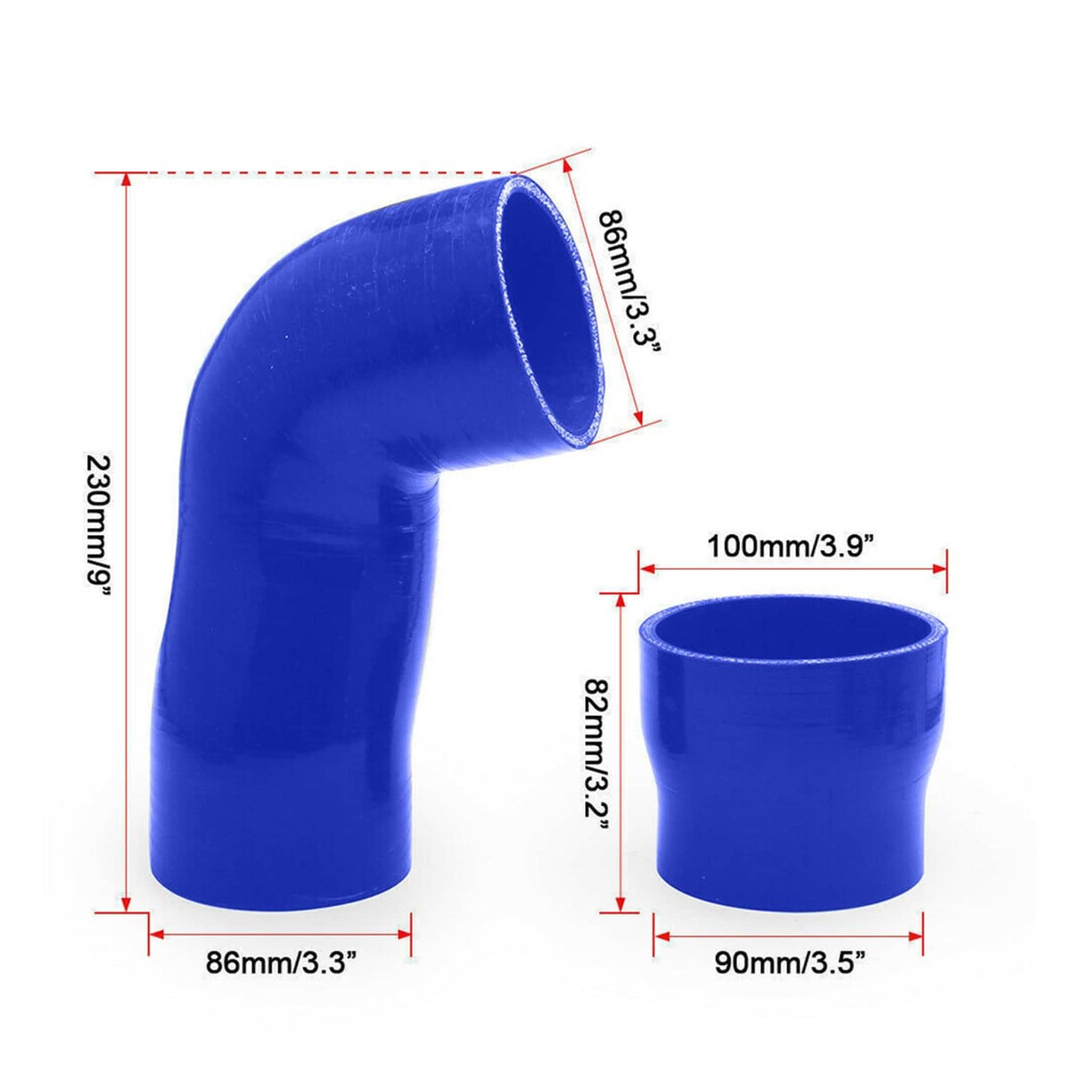 Bethesda Industrial Cold & Hot Side Intercooler Pipe Boot Set For 11-16 Ford Powerstroke 6.7L Diesel