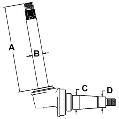 Bethesda Industrial Spindle - Right Hand/Left Hand fits International 544 656 530338R92