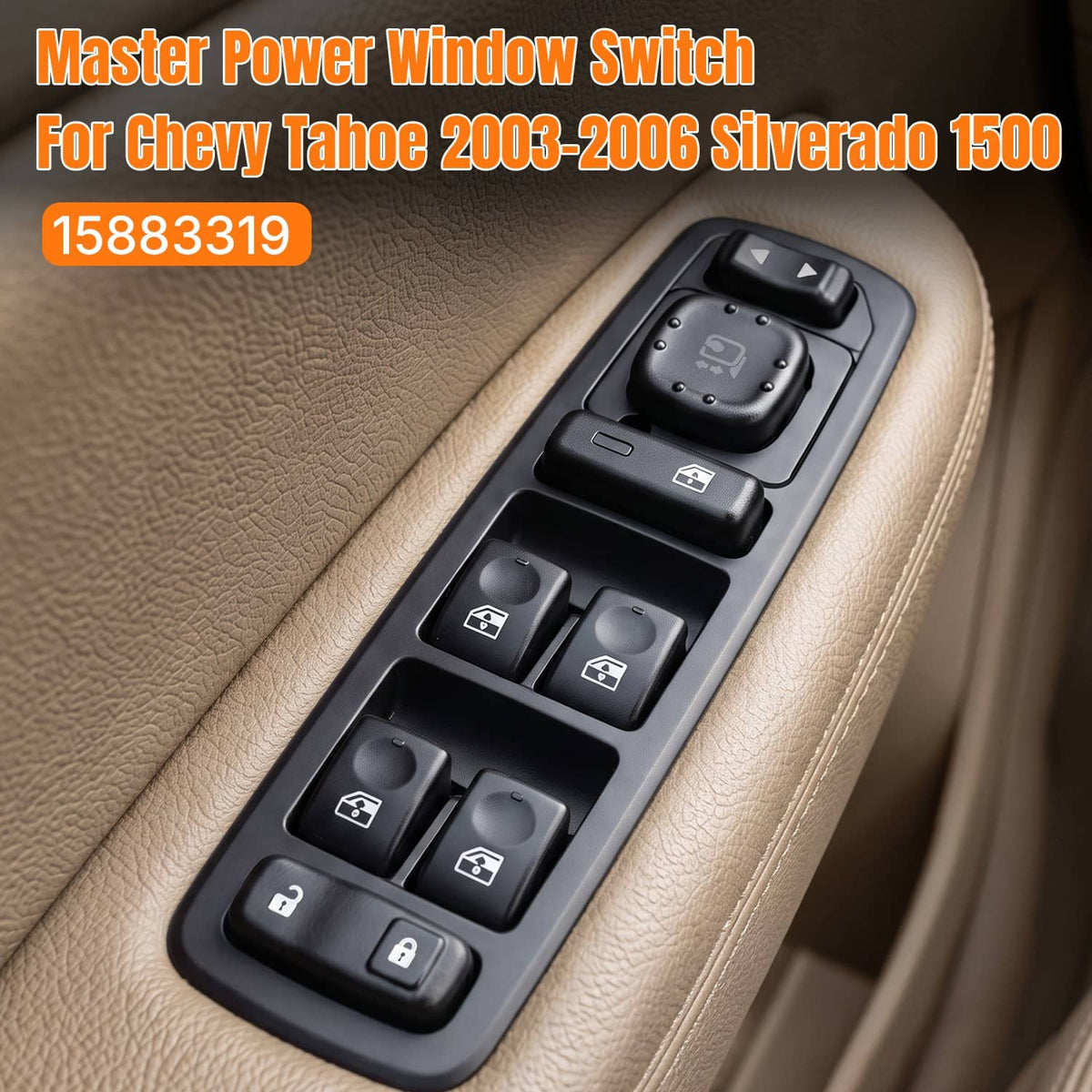 Bethesda Industrial 15883319 Power Window Switch Fits for Cadillac Escalade Chevy Tahoe GMC Yukon H2