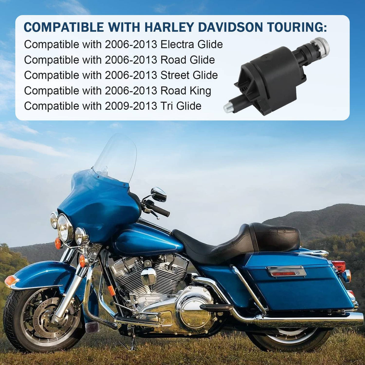 Bethesda Industrial For 2006-2013 Harley Cruiser Ignition Switch Housing Street Electra Road Glide